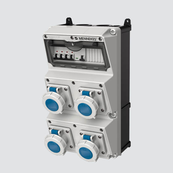 receptacle combinations for mining industry