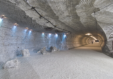picture of a long tunnel in the mining industry