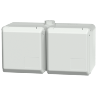 MENNEKES  Cepex double receptacle, grey 4226