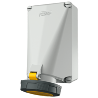 Wall mounted receptacle