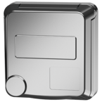 MENNEKES Cepex grounding-type panel mounted receptacle, white aluminum 4504