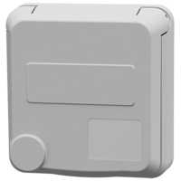 MENNEKES  Cepex panel mounted receptacle SCHUKO®, light grey 4582