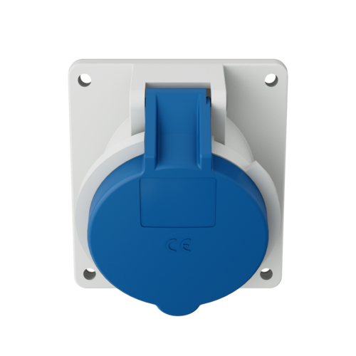 MENNEKES Panel mounted receptacle with TwinCONTACT 1734 images3d