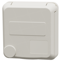 MENNEKES  Cepex panel mounted receptacle, pure white 4462