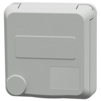 MENNEKES Cepex panel mounted receptacle, light grey 4413