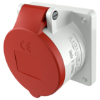 MENNEKES Panel mounted receptacle with TwinCONTACT 3385