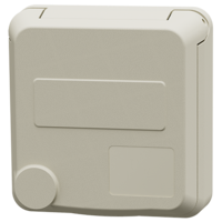 MENNEKES  Cepex panel mounted receptacle, pearl white 4815