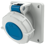 MENNEKES Panel mounted receptacle with TwinCONTACT 1168