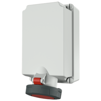 Wall mounted receptacle