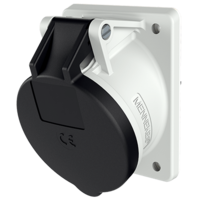 MENNEKES  Panel mounted receptacle with TwinCONTACT 155