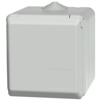 MENNEKES  Cepex wall mounted receptacle SCHUKO®, grey 4970