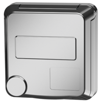 MENNEKES  Cepex panel mounted receptacle, white aluminum 4479