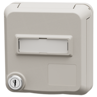 MENNEKES  Cepex data port receptacle with lock and labeling field, pure white 4644