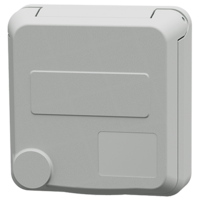 MENNEKES  Cepex panel mounted receptacle, light grey 4411