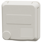 MENNEKES Cepex grounding-type panel mounted receptacle, pure white 4509
