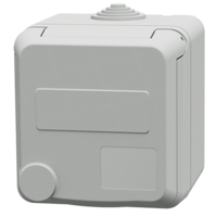 MENNEKES  Cepex wall mounted receptacle, light grey 4454