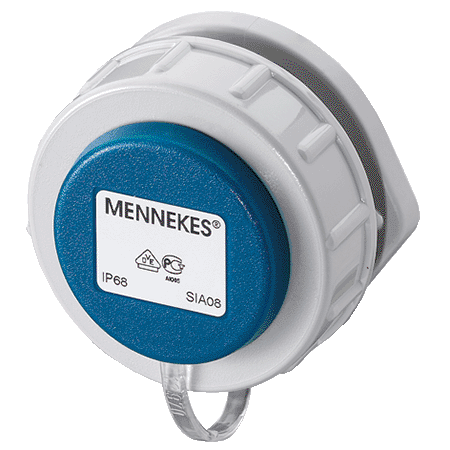 MENNEKES Grounding-type panel mounted receptacle 17097