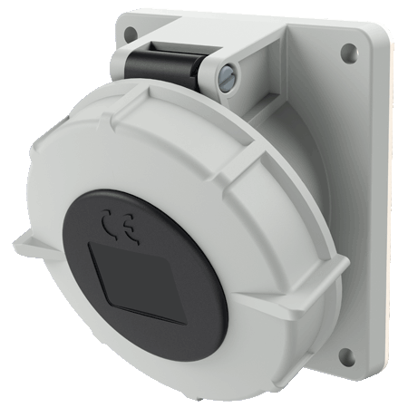 MENNEKES Panel mounted receptacle with TwinCONTACT 1806