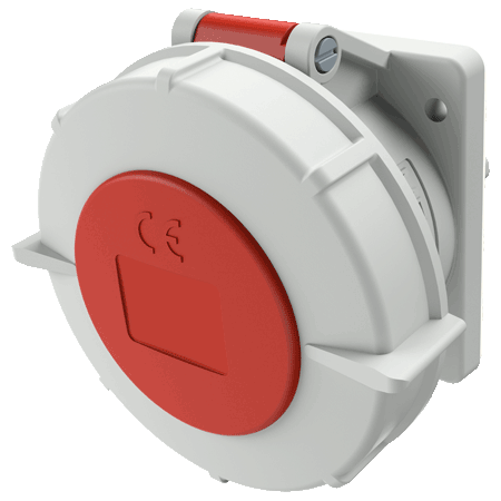 MENNEKES Panel mounted receptacle with TwinCONTACT 1820