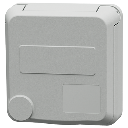 MENNEKES Cepex panel mounted receptacle, light grey 4410
