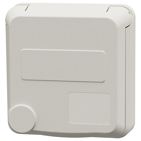 MENNEKES Cepex panel mounted receptacle SCHUKO®, pure white 4579