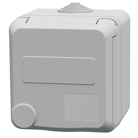 MENNEKES Cepex wall mounted receptacle, light grey 4807