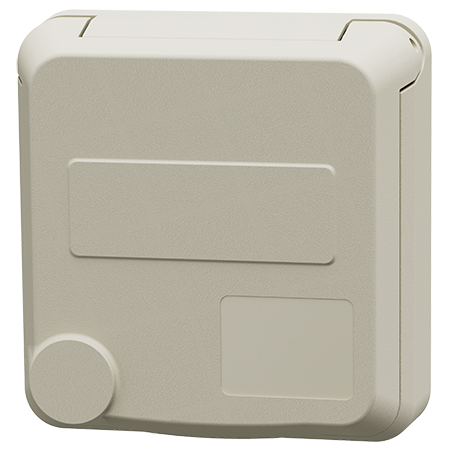 MENNEKES Cepex panel mounted receptacle, pearl white 4819