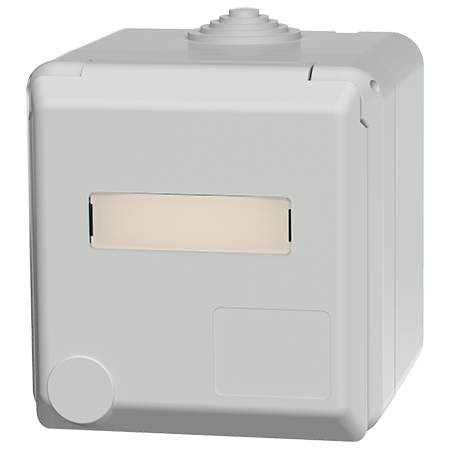 MENNEKES Cepex wall mounted receptacle SCHUKO®, grey 4973