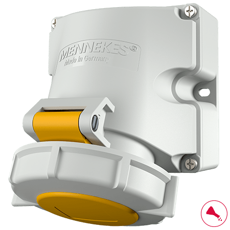 MENNEKES Wall mounted receptacle with TwinCONTACT 9120