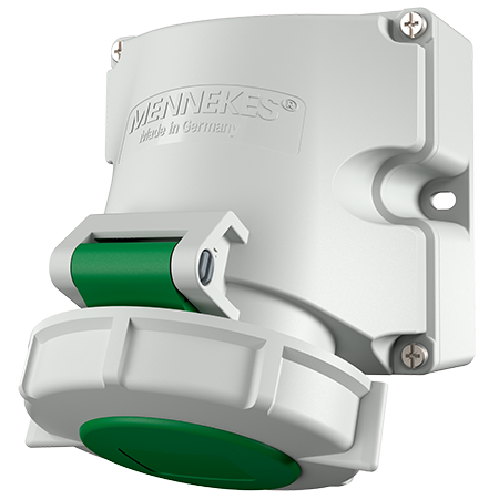 MENNEKES Wall mounted receptacle with TwinCONTACT 9124