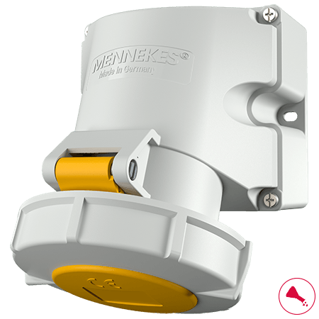 MENNEKES Wall mounted receptacle with TwinCONTACT 9150