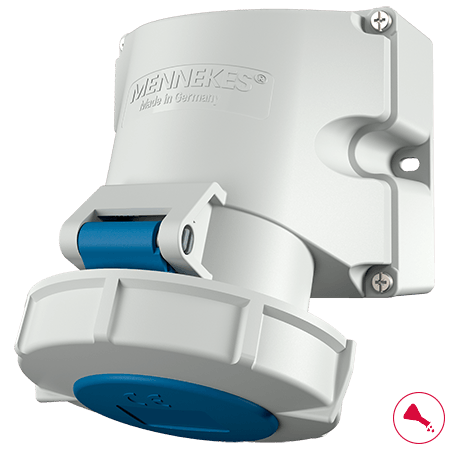 MENNEKES Wall mounted receptacle with TwinCONTACT 9151